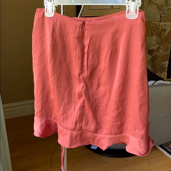 GLASSONS- silk slip skirt with tie. - Picture 2 of 2